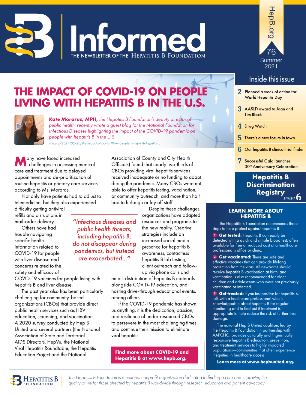 The Impact of Covid-19 on People Living with Hepatitis