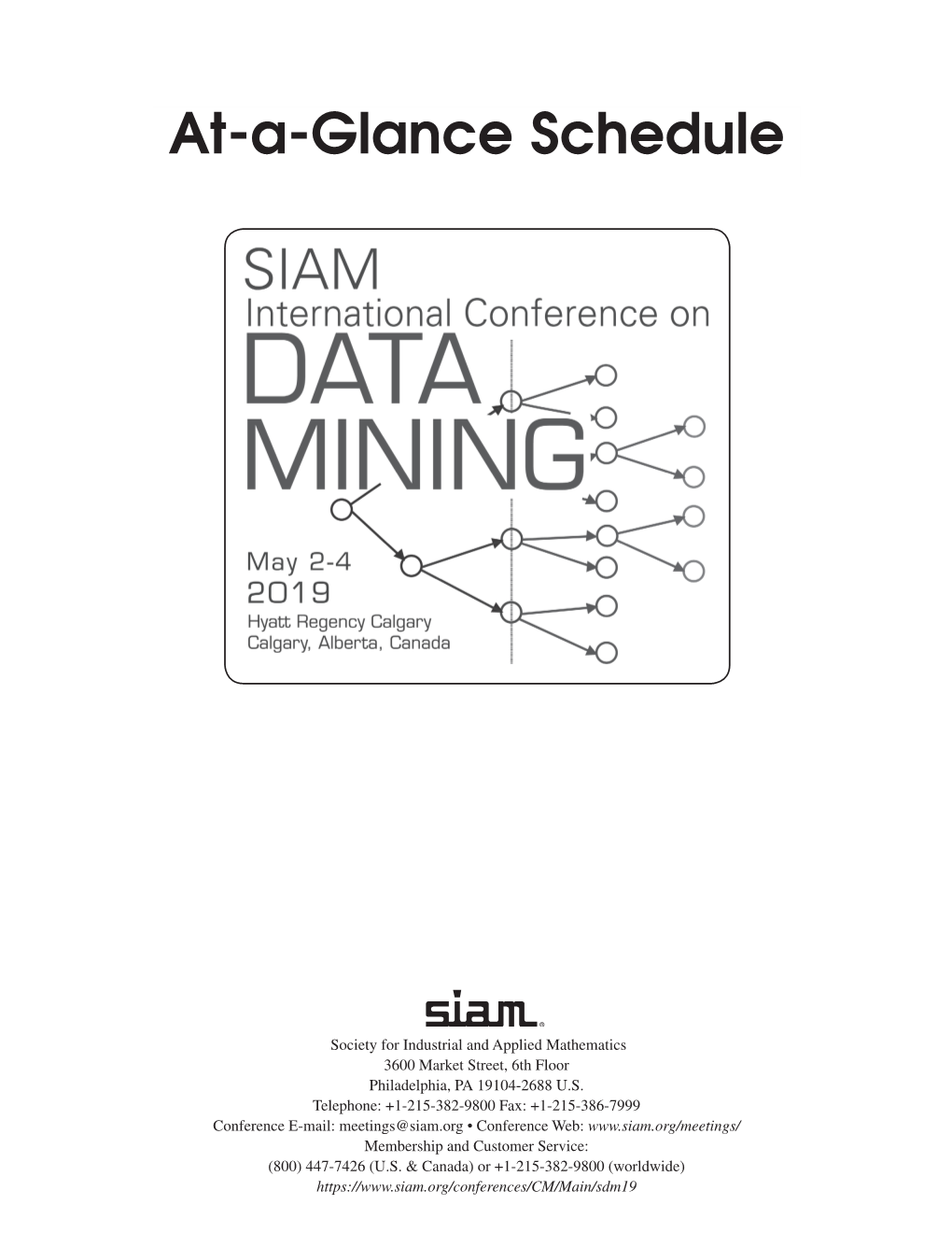 At-A-Glance Schedule