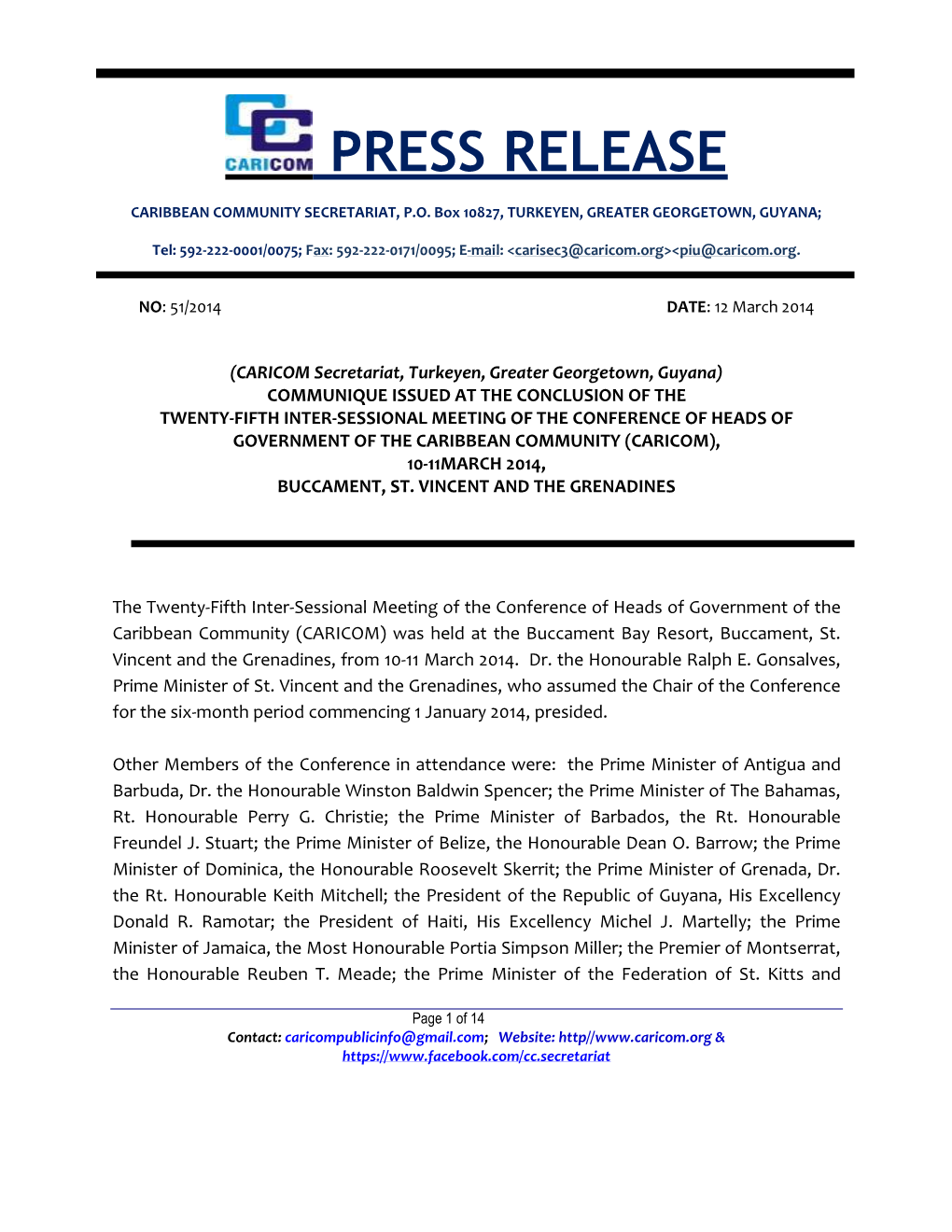 Press Release