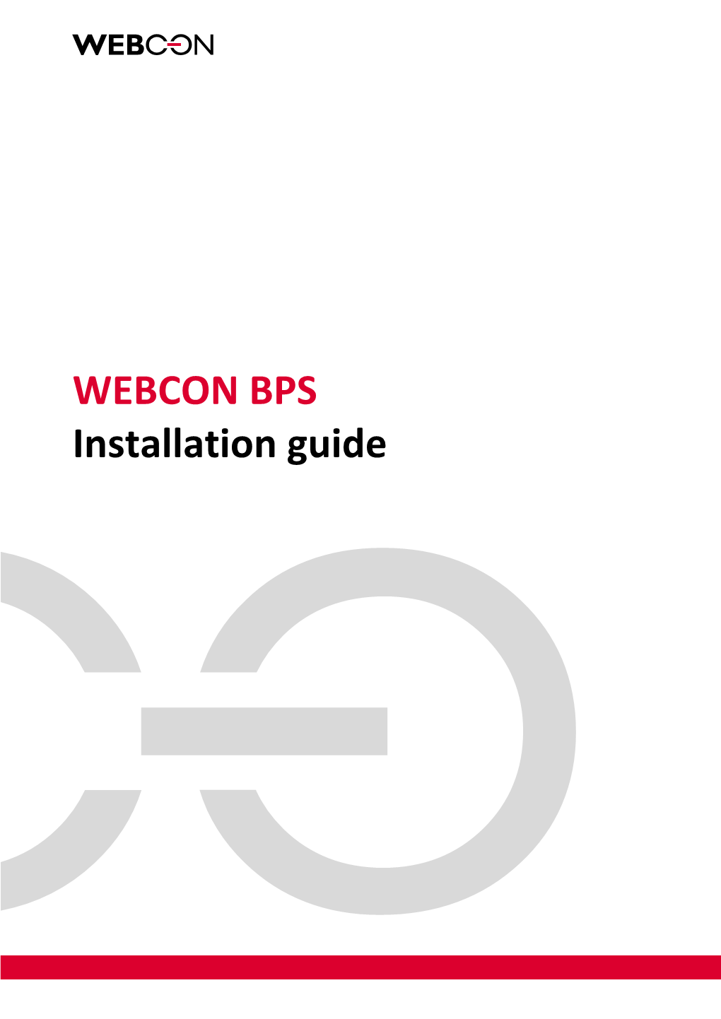 WEBCON BPS Installation Guide