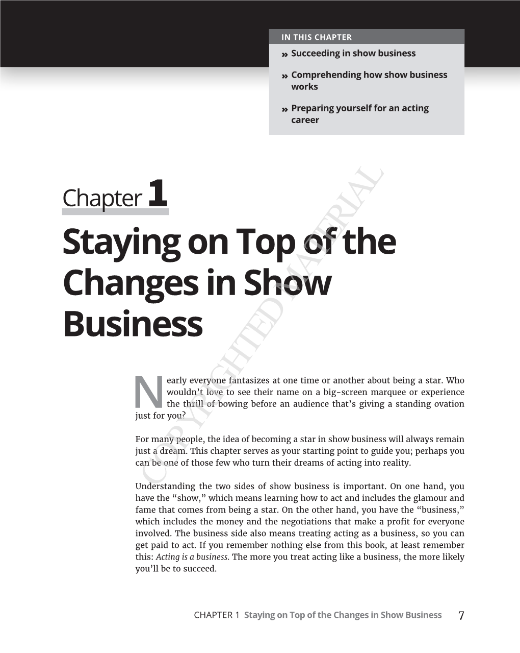 Staying on Top of the Changes in Show Business