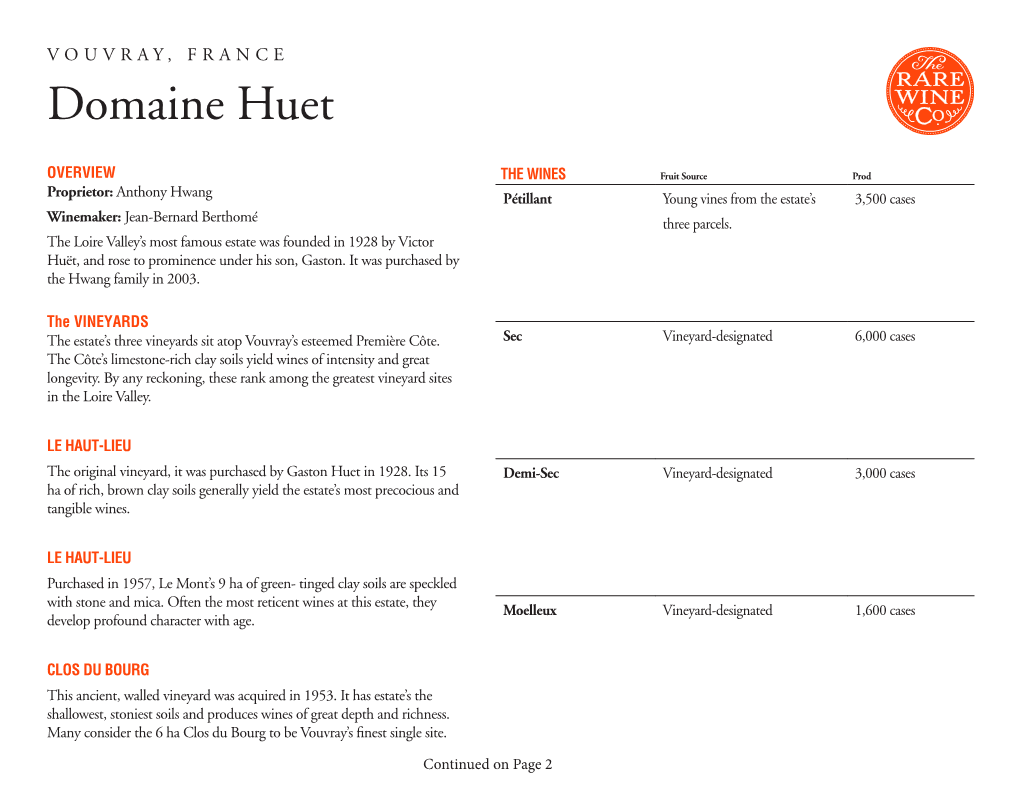 Domaine Huet