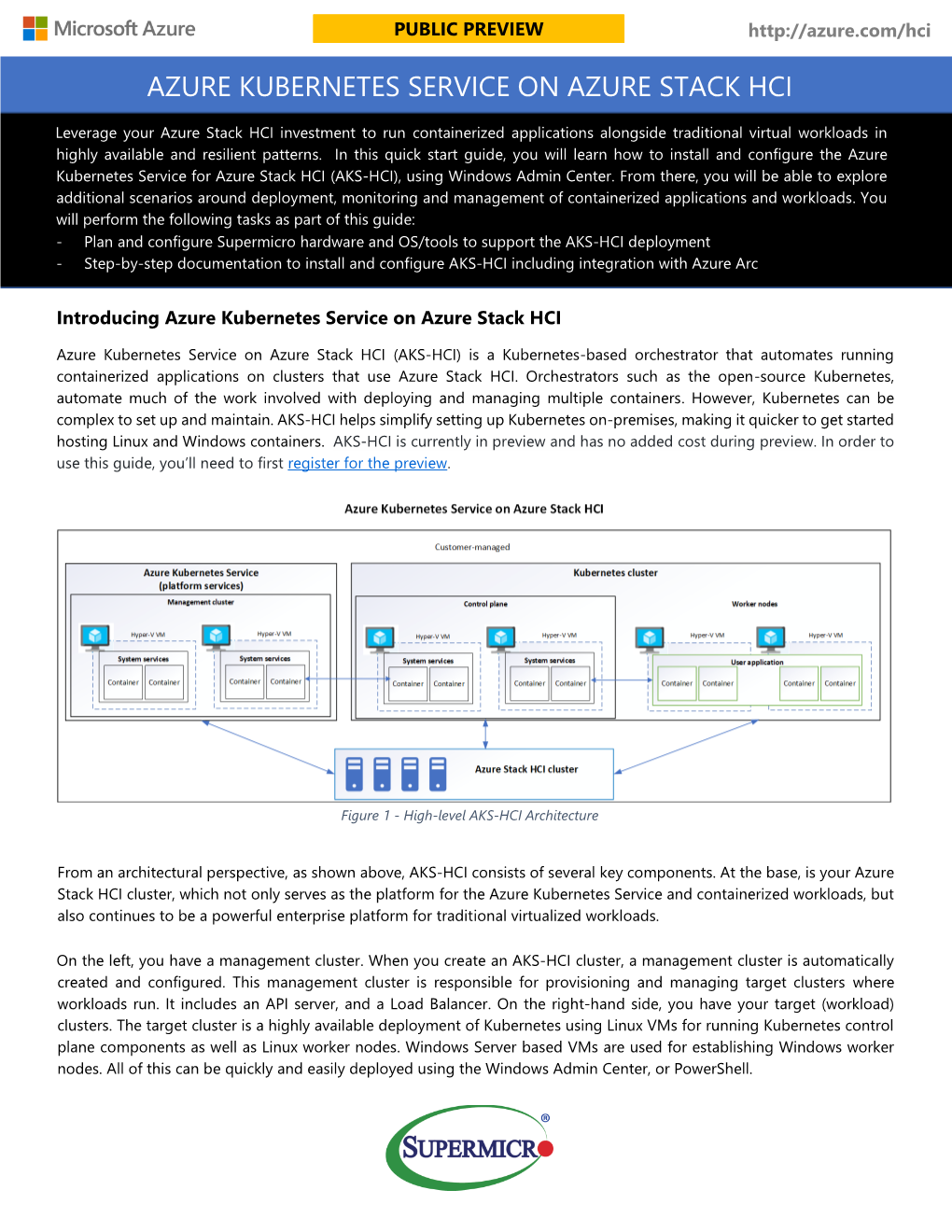 Azure Kubernetes Service on Azure Stack Hci