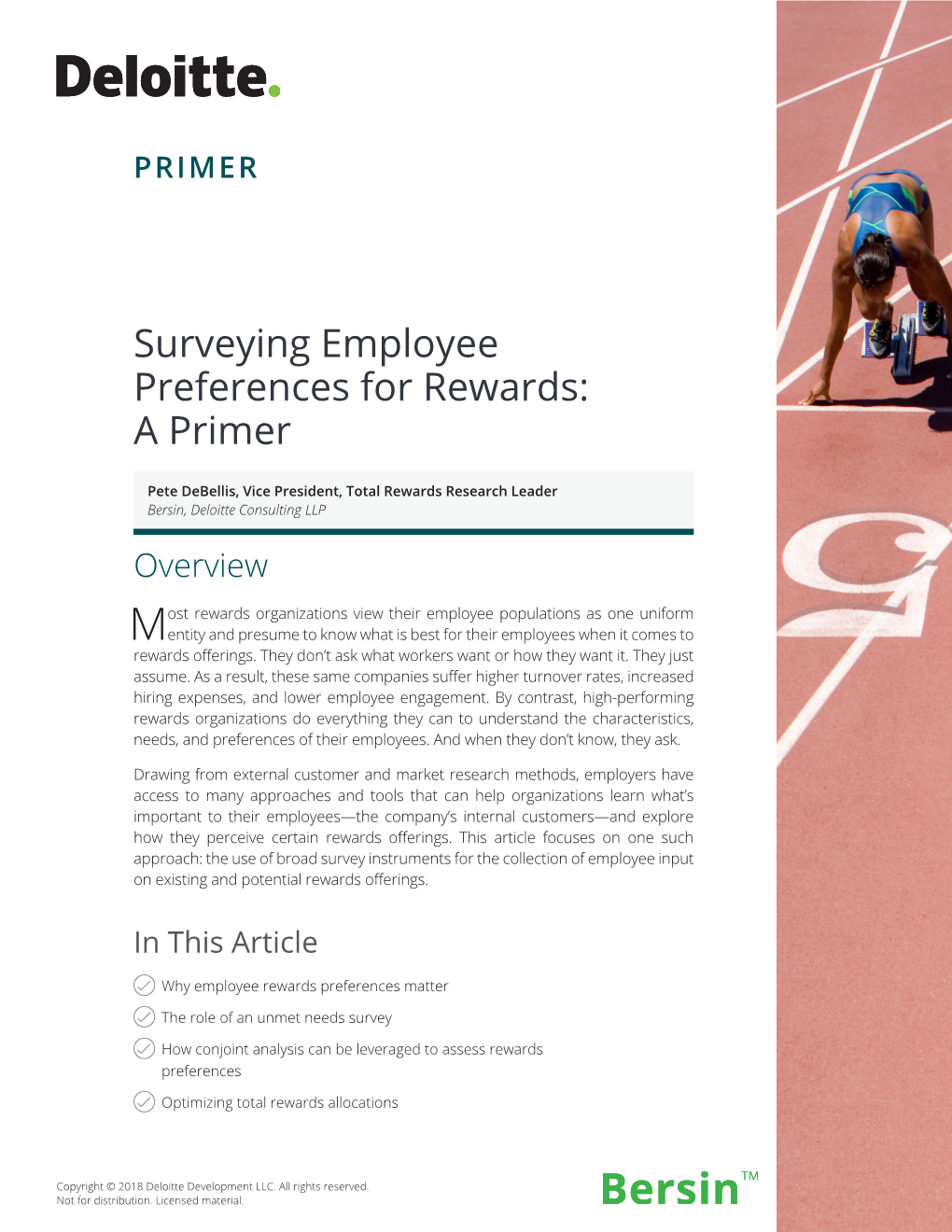 Surveying Employee Preferences for Rewards: a Primer