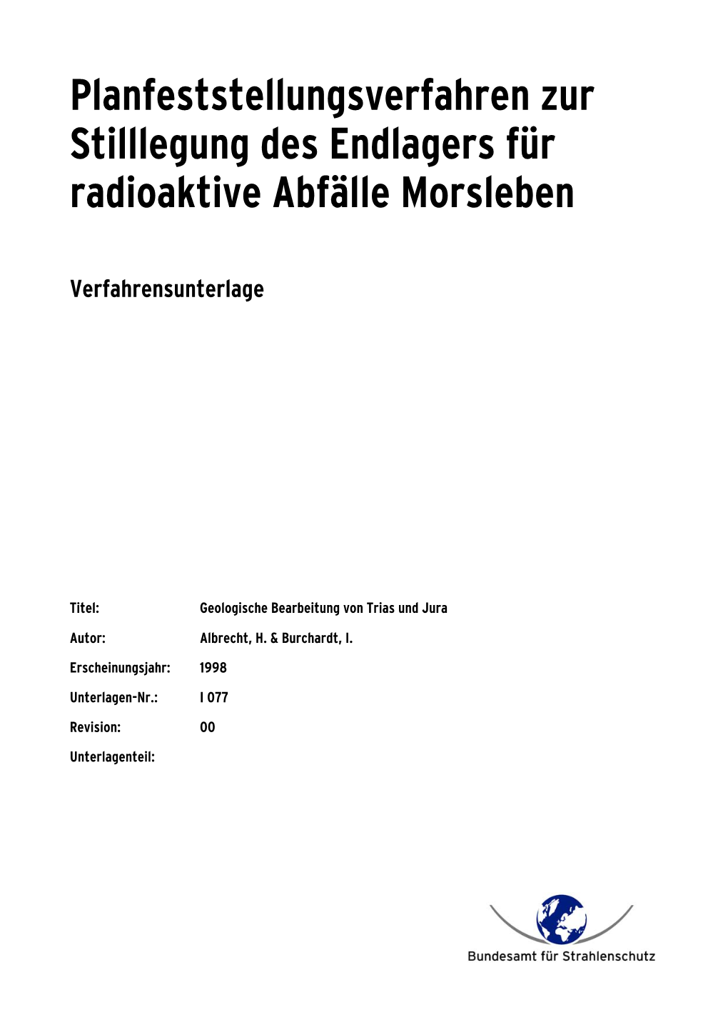 Geologische Bearbeitung Von Trias Und Jura