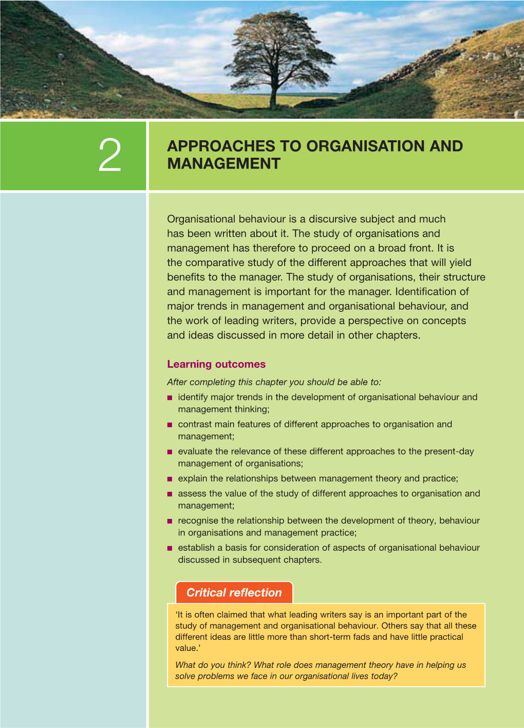 Approaches to Organisation and Management