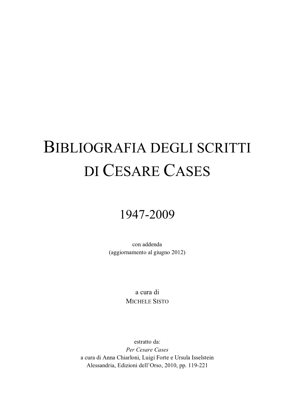 Cesare Cases