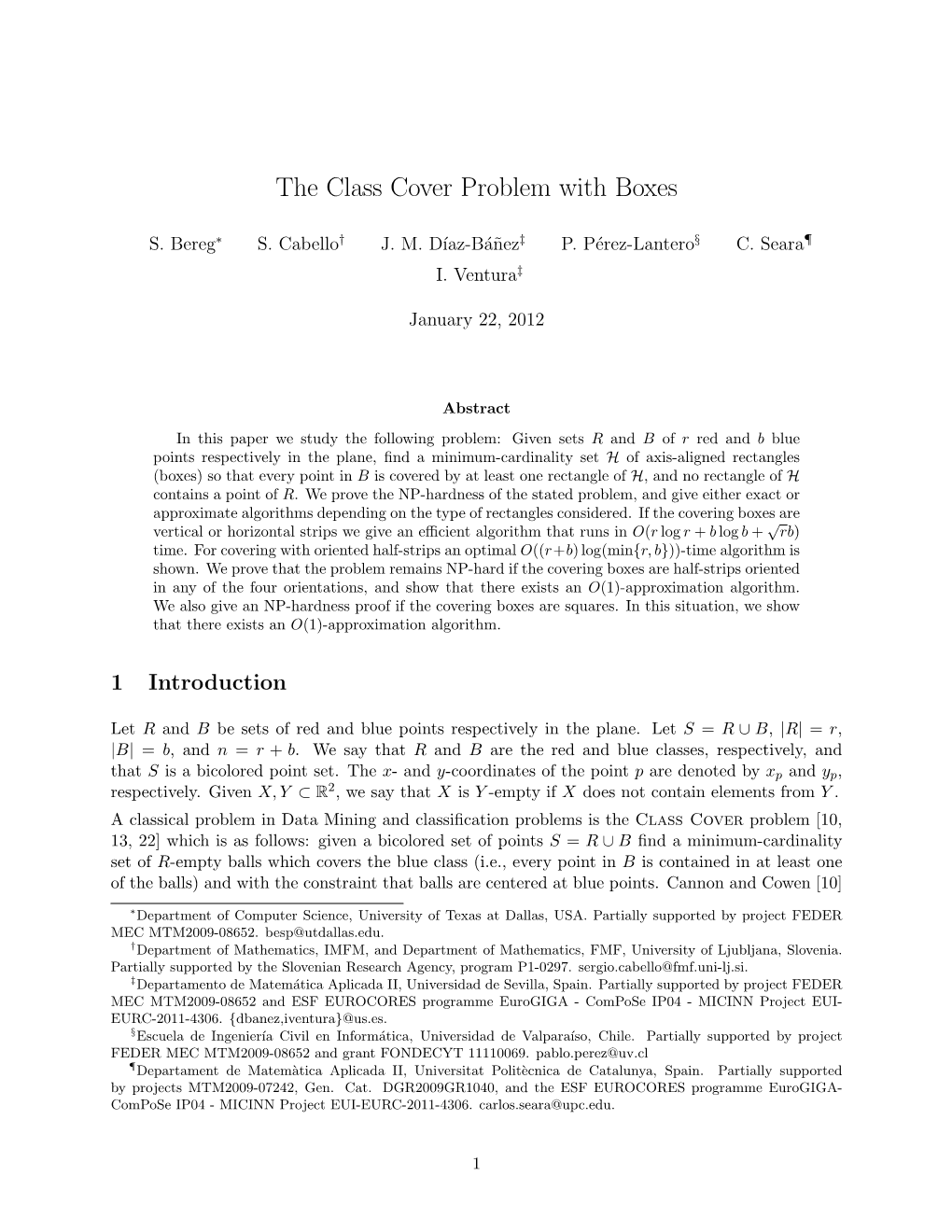 The Class Cover Problem with Boxes