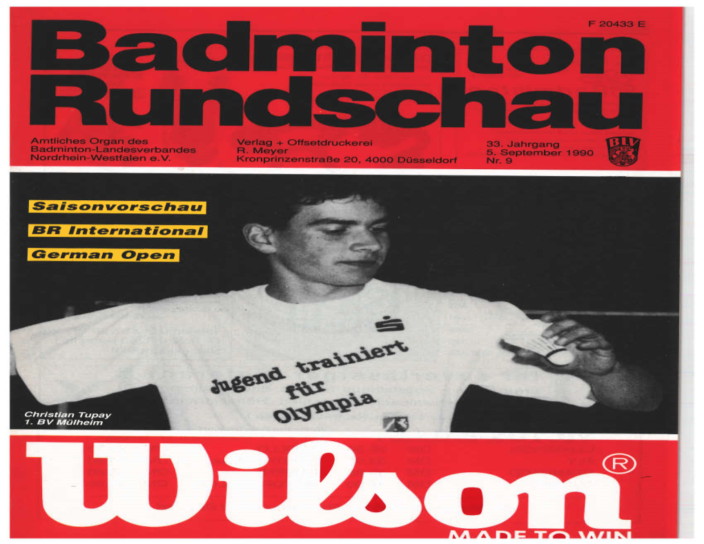 Düsseldorf Freut Sich Auf Badminton Deutsche