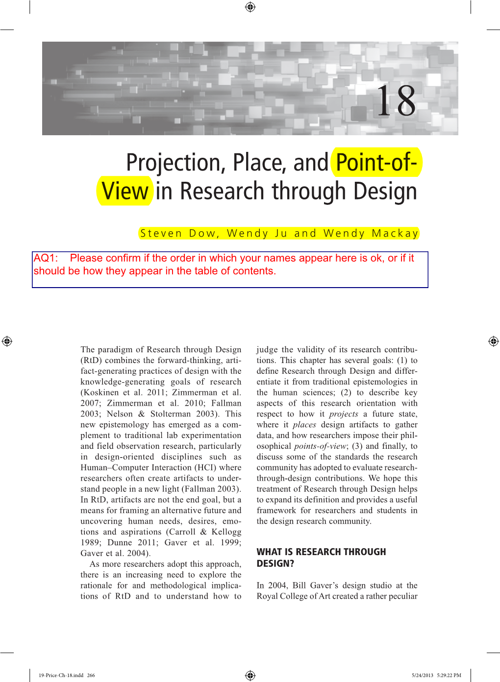 View in Research Through Design