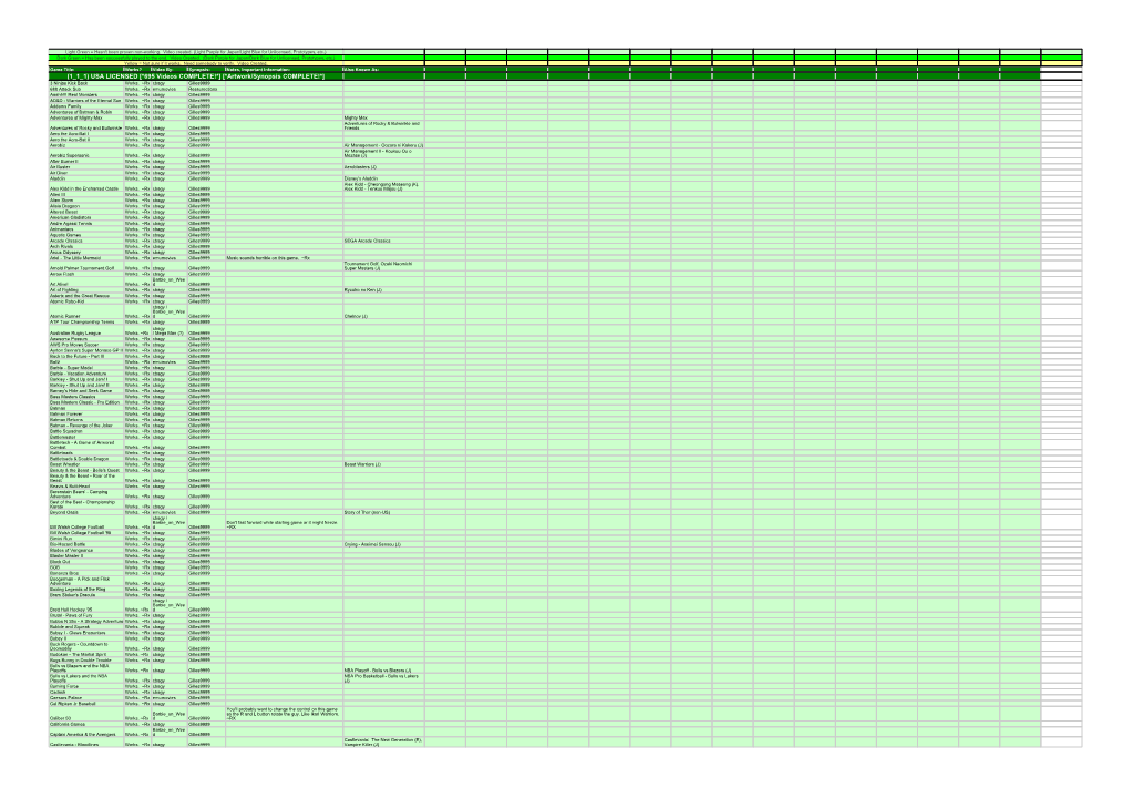 USA LICENSED [*695 Videos COMPLETE!*] [*Artwork/Synopsis COMPLETE!*] 3 Ninjas Kick Back Works