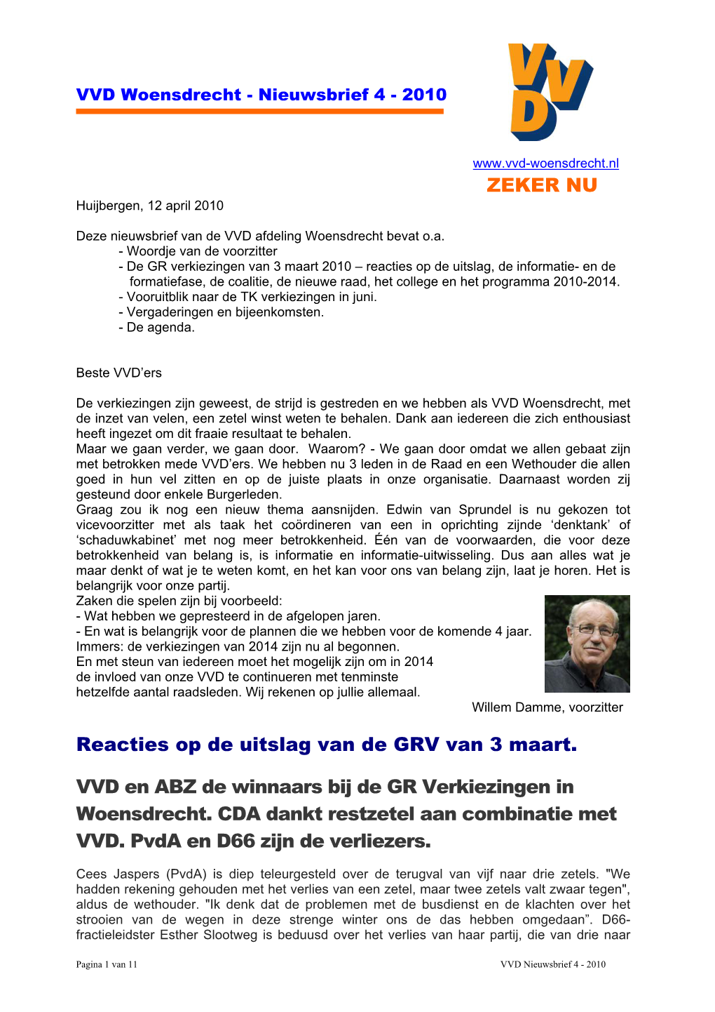 Verslag Algemene Ledenvergadering Op 20 Maart 2008