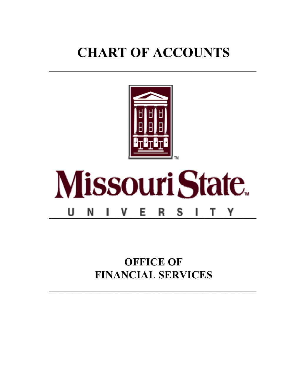 Chart of Accounts