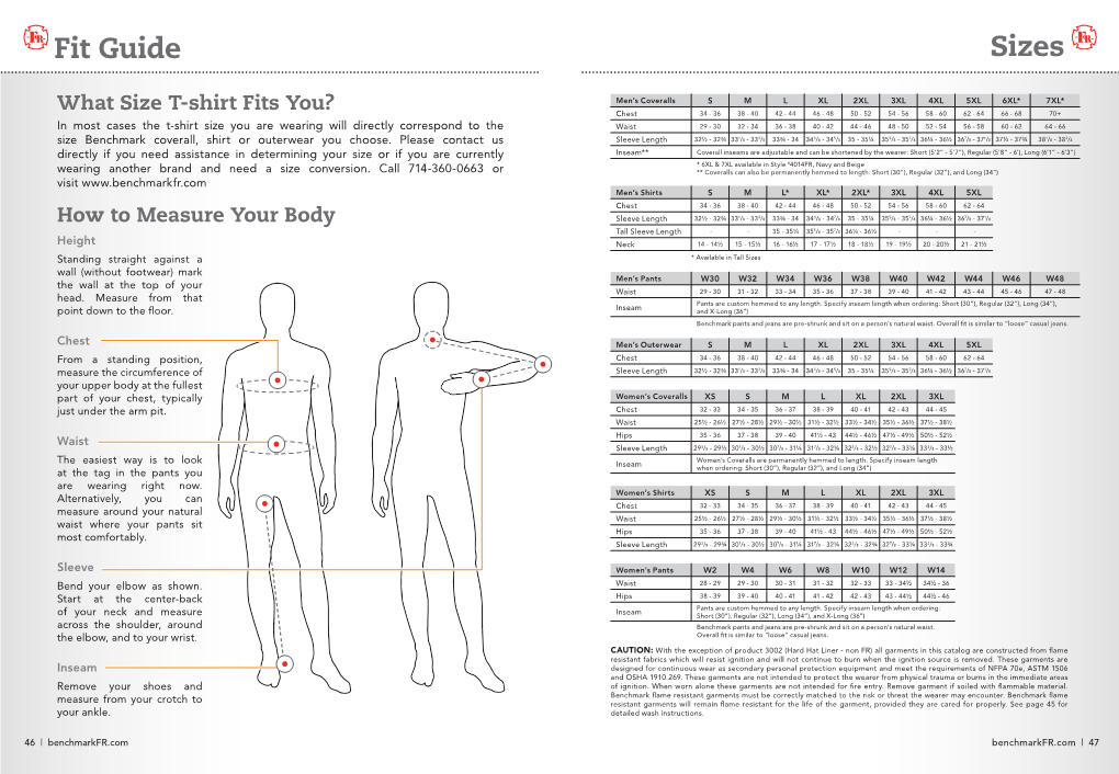 Sizes Fit Guide