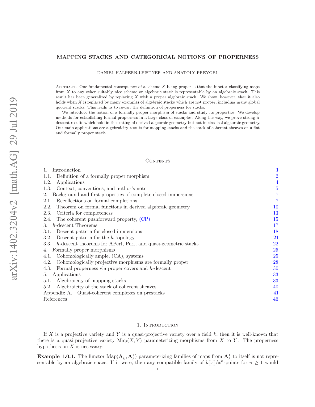 Mapping Stacks and Categorical Notions of Properness