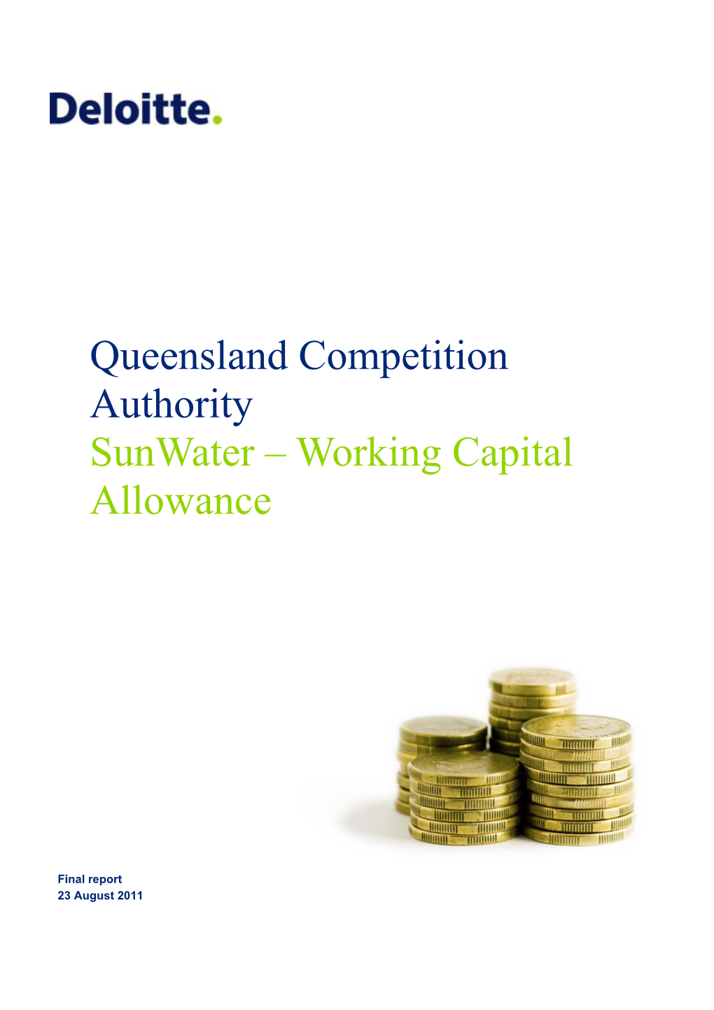 Working Capital Allowance