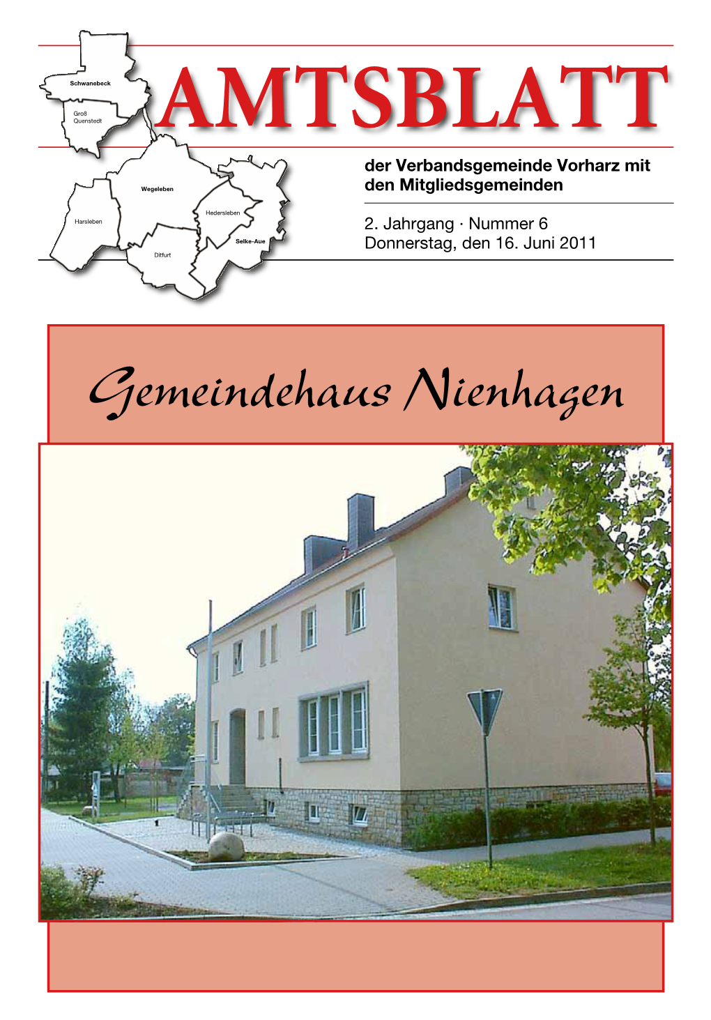 Gemeindehaus Nienhagen Verbandsgemeinde Vorharz 2 | Nr