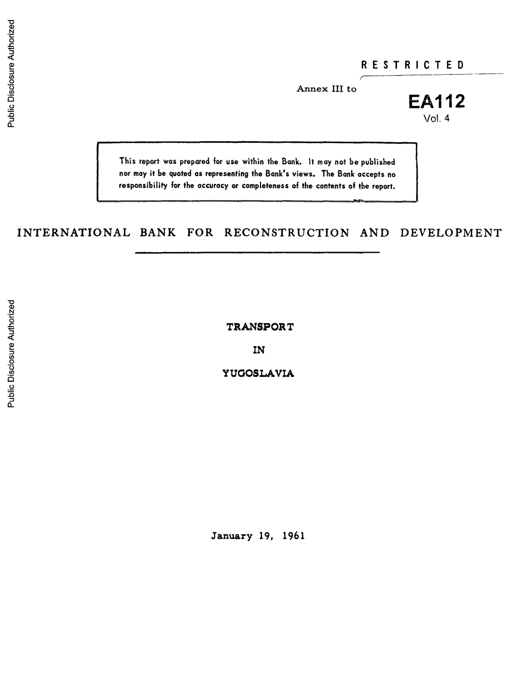 World Bank Document