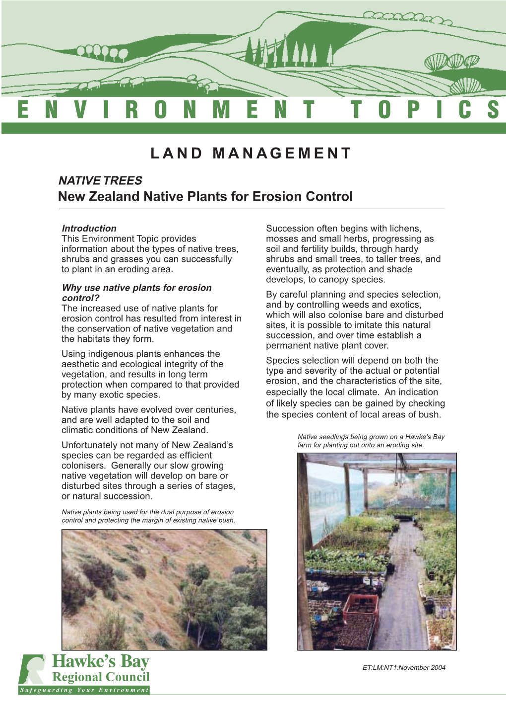 HBRC ET NZ Native Plants