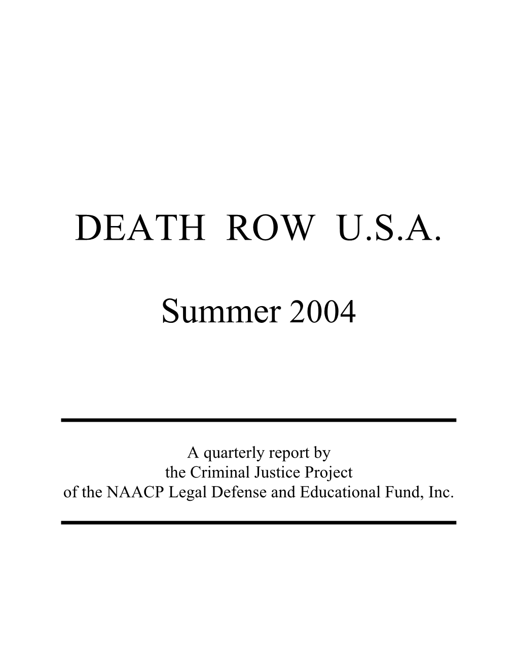 Death Row U.S.A