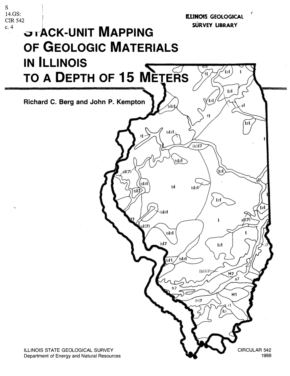 Ck-Unit Mapping of Geologic Materials in Illinois to a Depth of 15 Meters