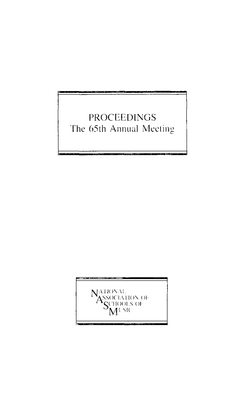 Proceedings, the 65Th Annual Meeting, 1989