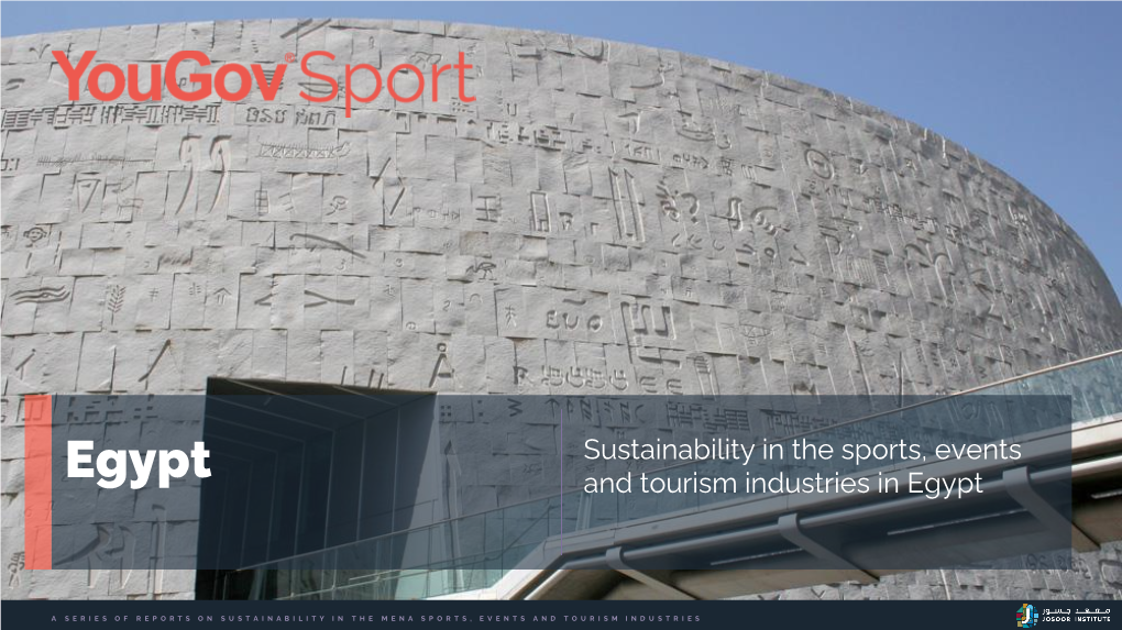 Sustainability in the Sports, Events and Tourism Industries in Egypt