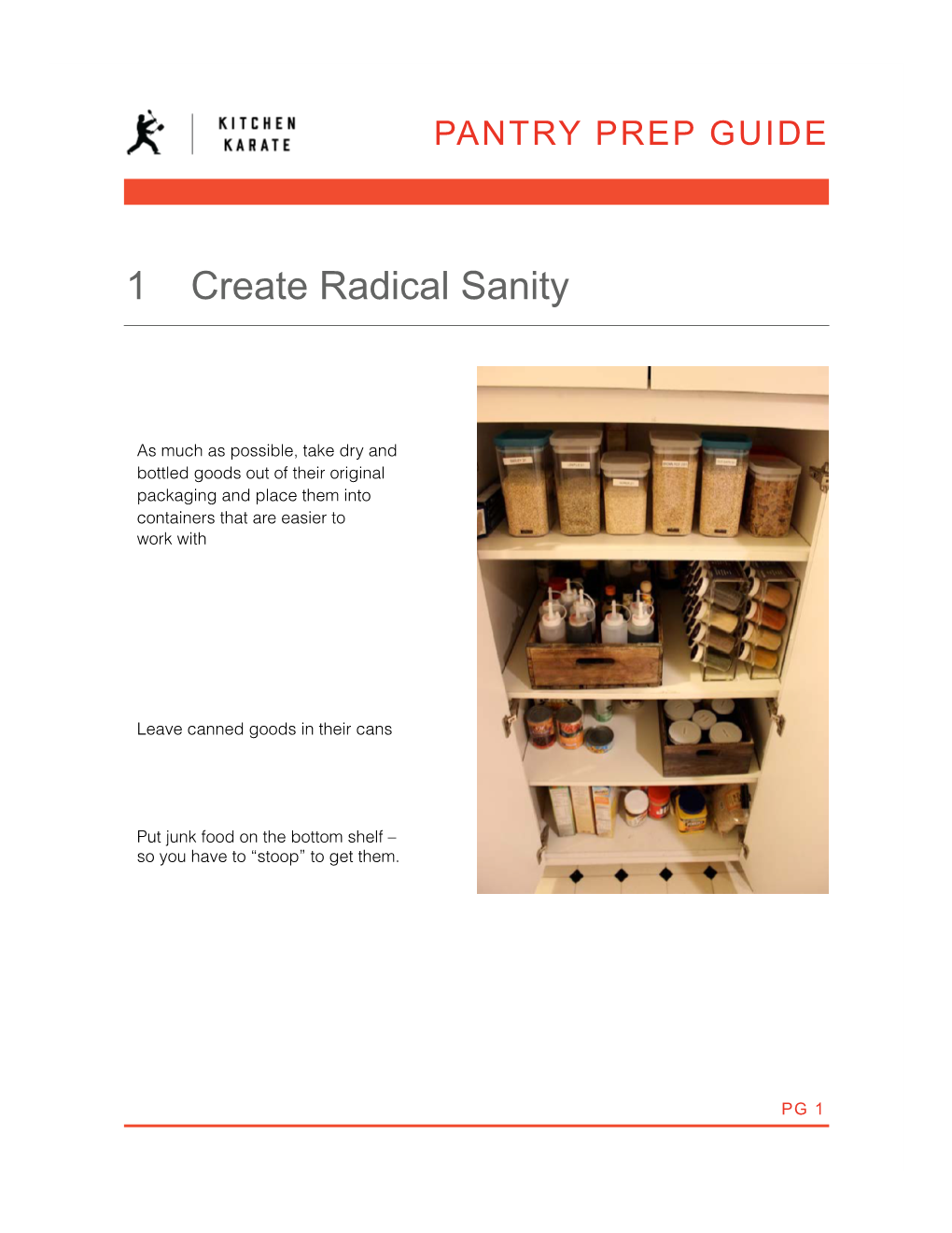 Pantry Prep Guide