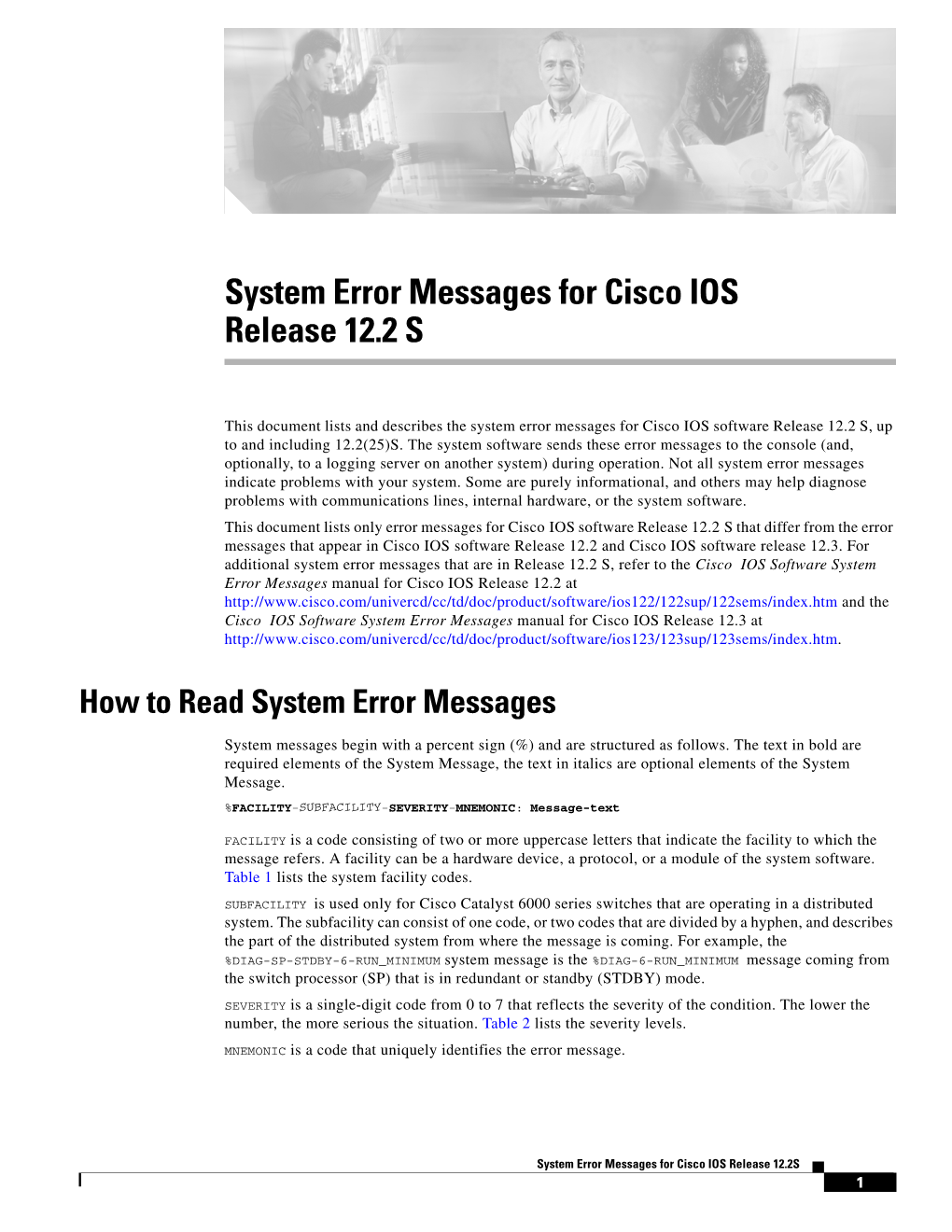 System Messages Overview