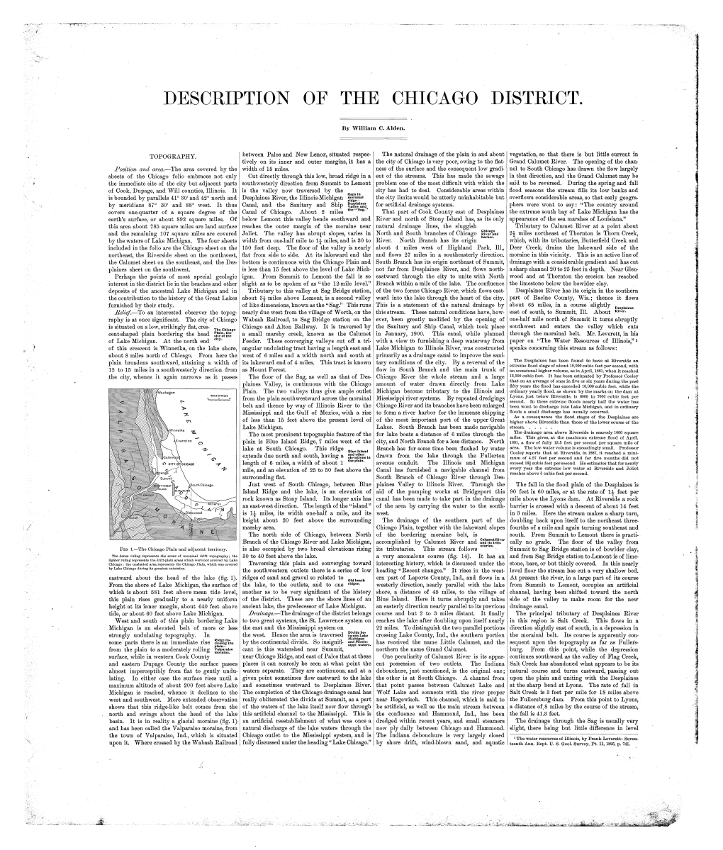 Description of the Chicago District