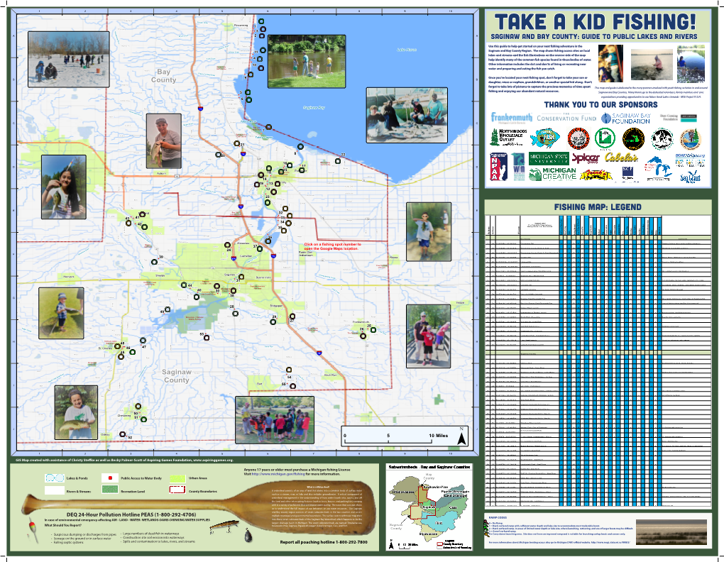 Saginaw Bay Take a Kid Fishing Map (Interactive)