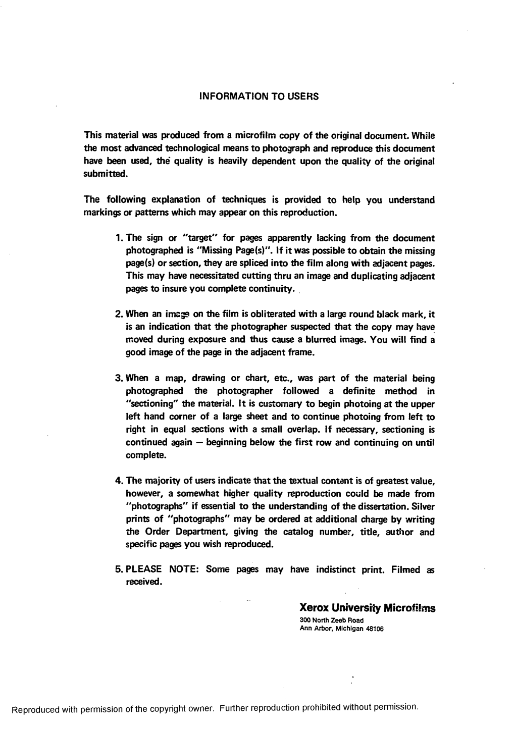 Xerox University Microfilms 300 North Zeeb Road Ann Arbor, Michigan 48106