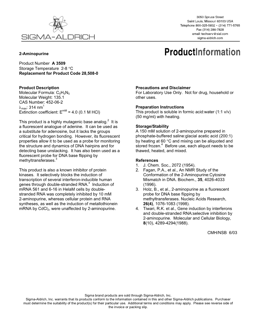 2-Aminopurine (A3509)