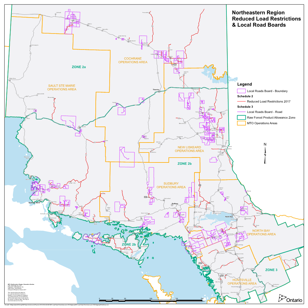 NER Load Road Restrictions and LRB Mapping Public