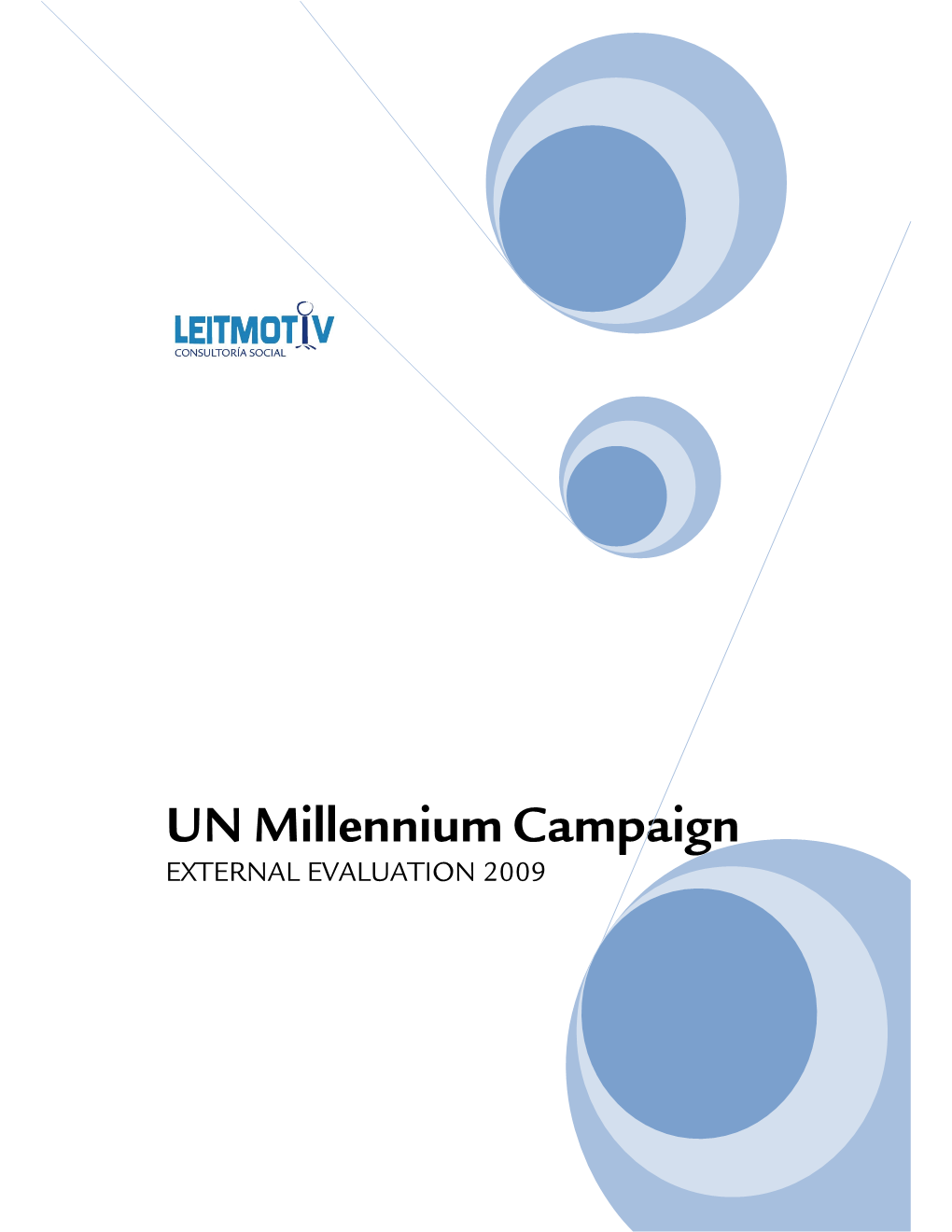 UN Millennium Campaign EXTERNAL EVALUATION 2009