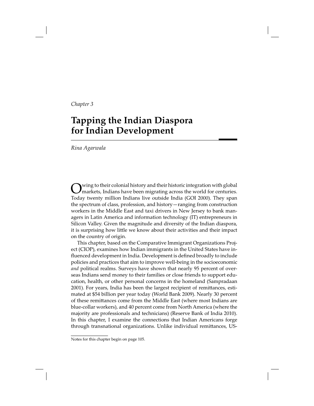 Tapping the Indian Diaspora for Indian Development