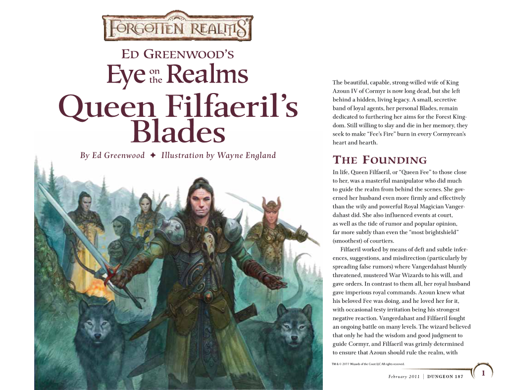 Queen Filfaeril's Blades