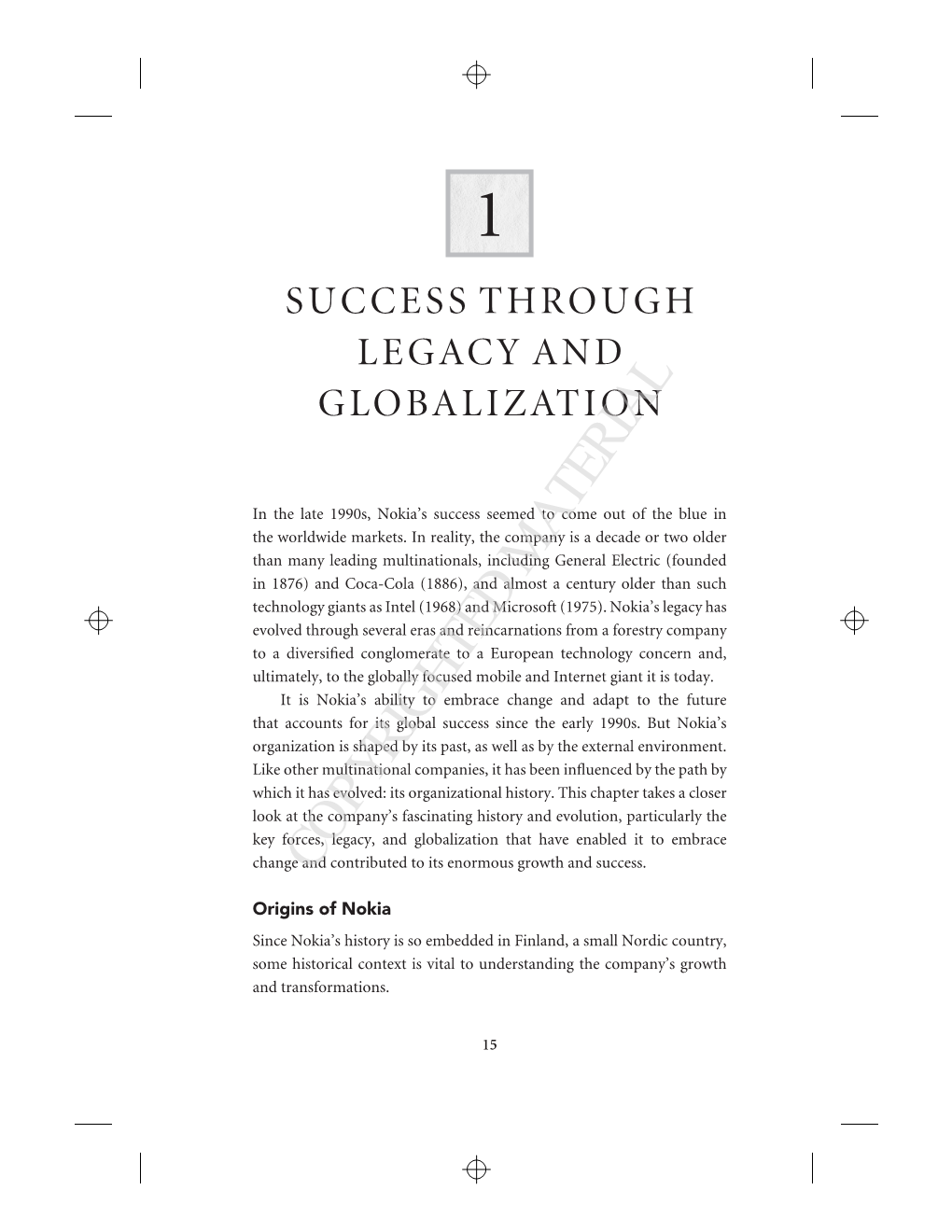 Success Through Legacy and Globalization