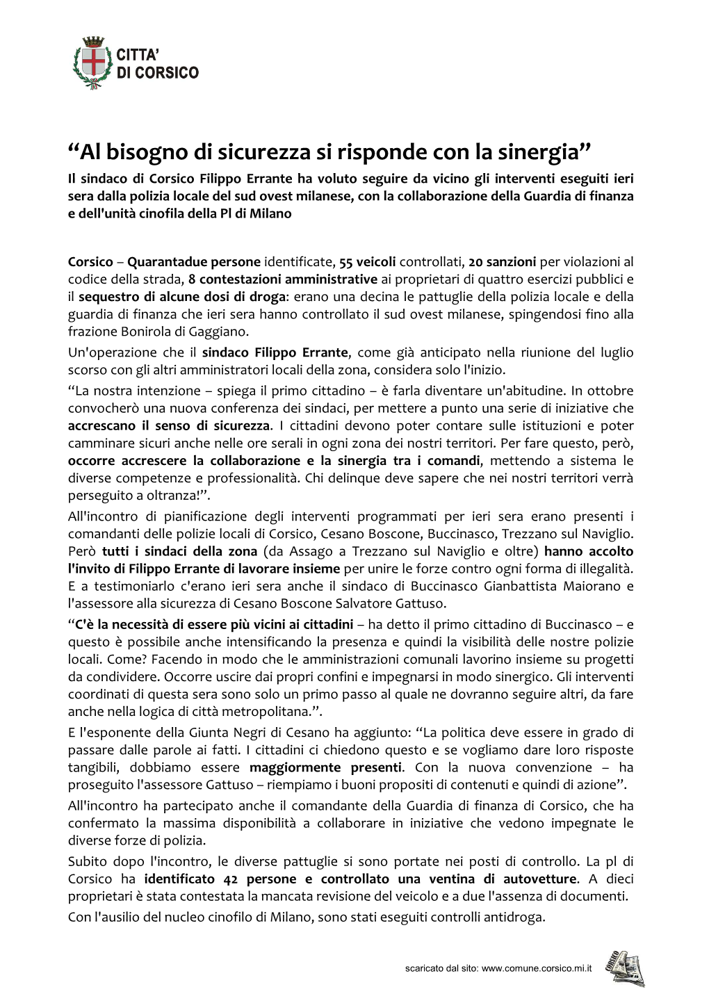 CS Al Bisogno Di Sicurezza