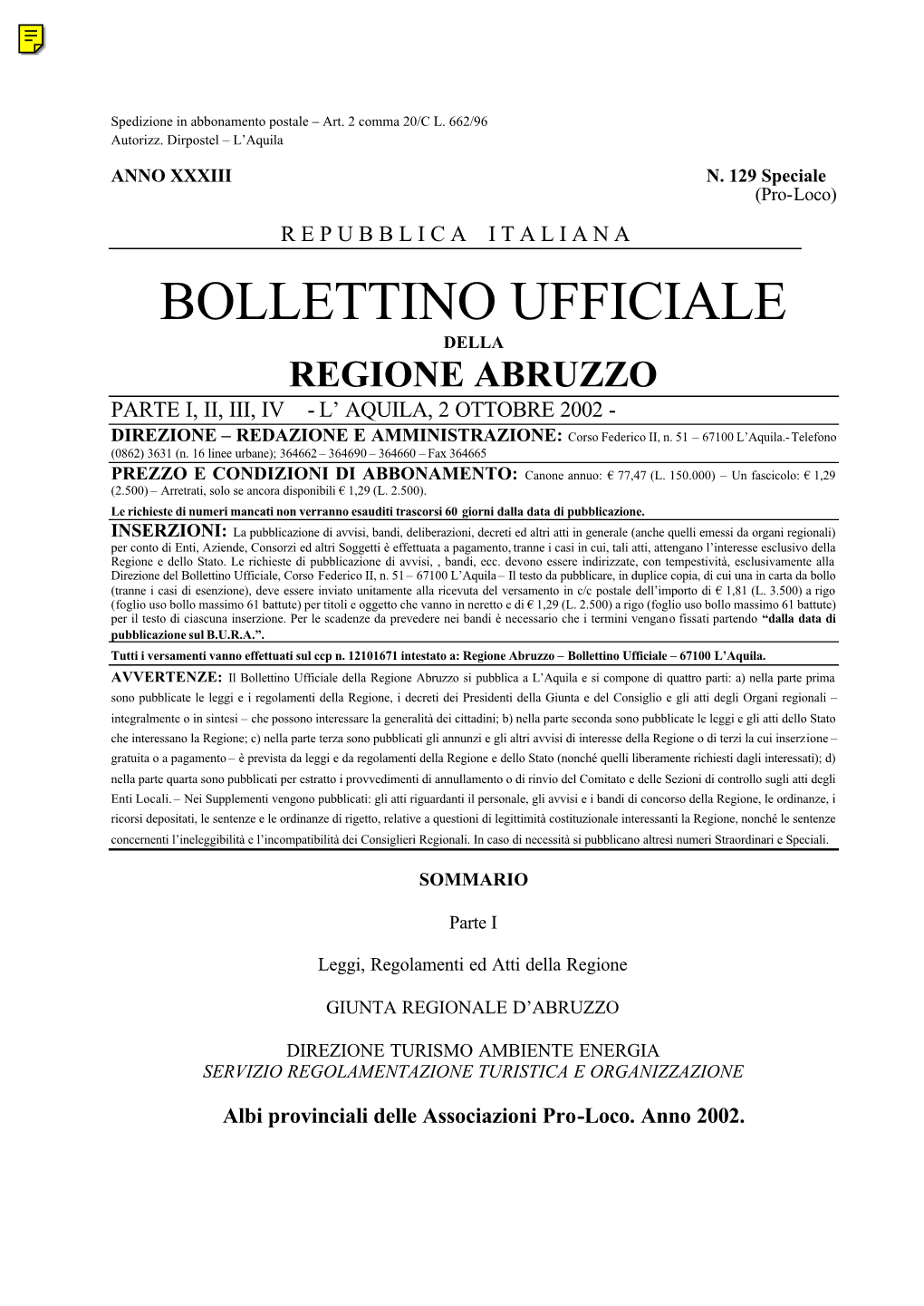 Bollettino Integrale