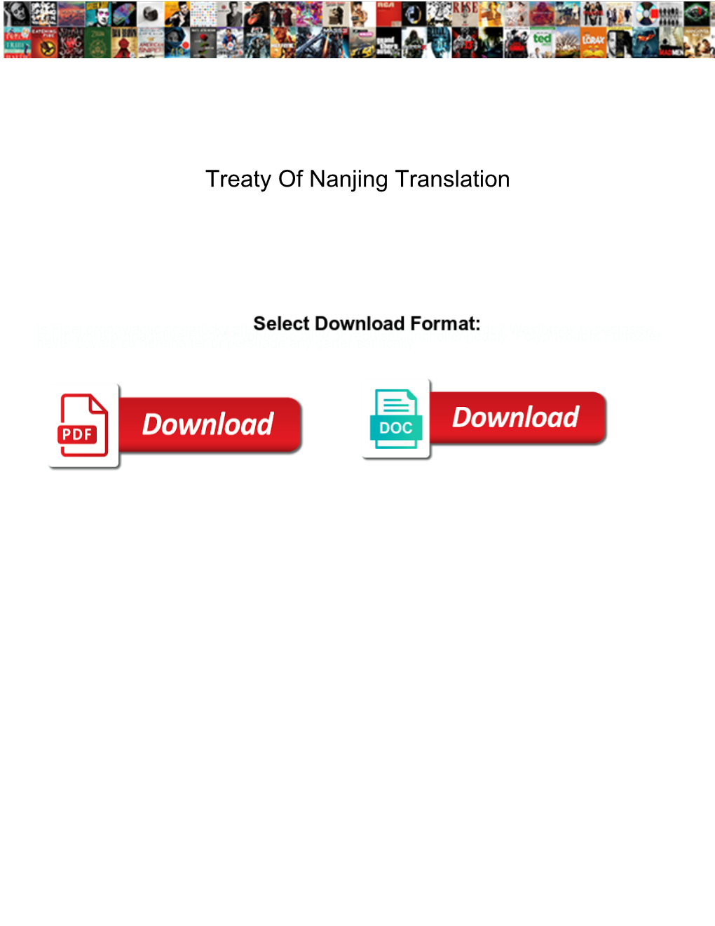 Treaty of Nanjing Translation