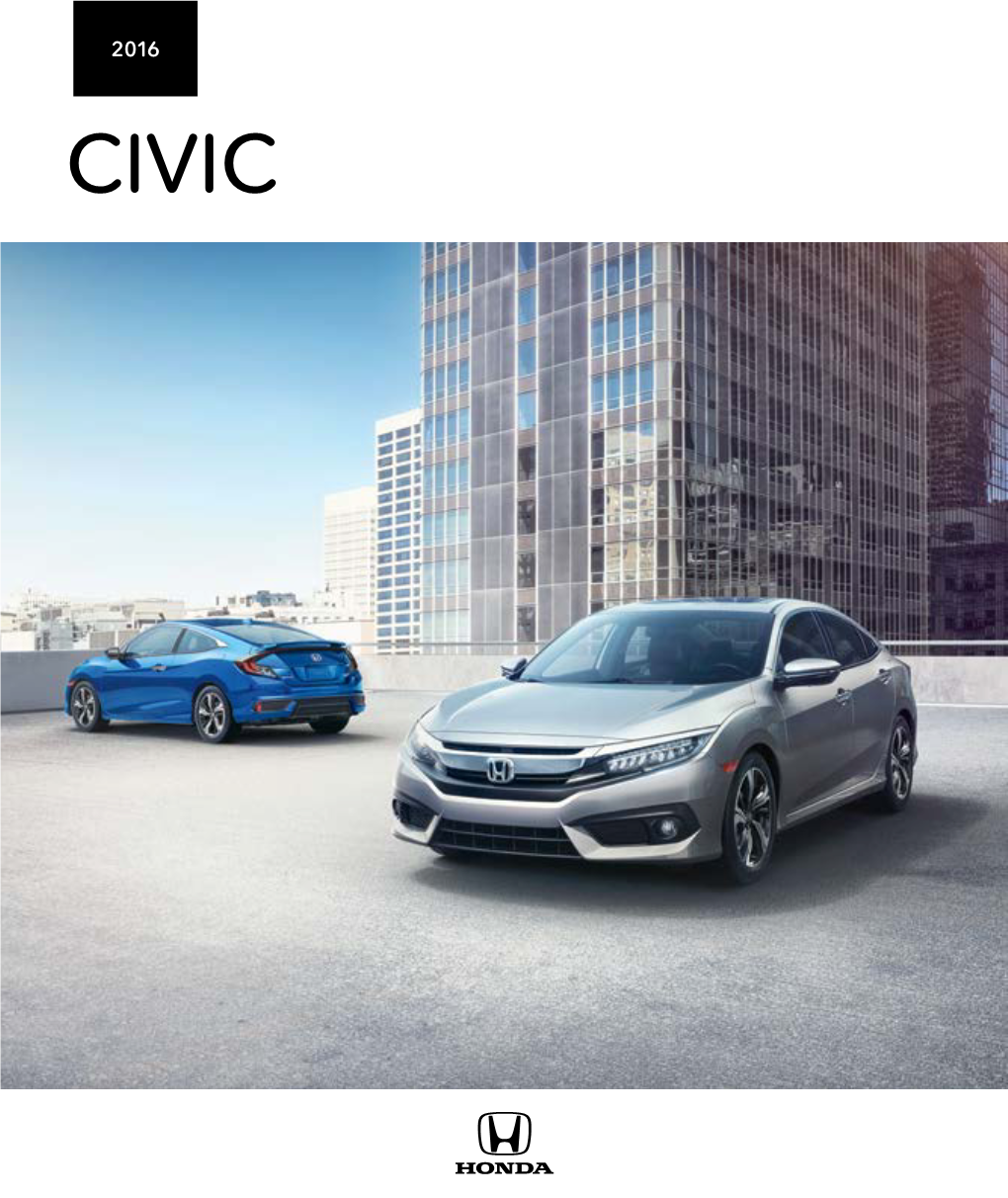 2016 Civic Sedan Brochure