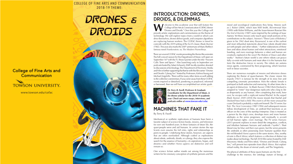 Introduction: Drones, Droids, & Dilemmas