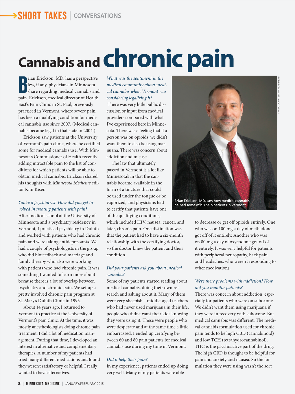 Cannabis and Chronic Pain