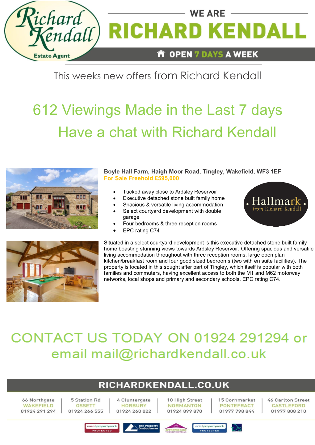 612 Viewings Made in the Last 7 Days Have a Chat with Richard Kendall