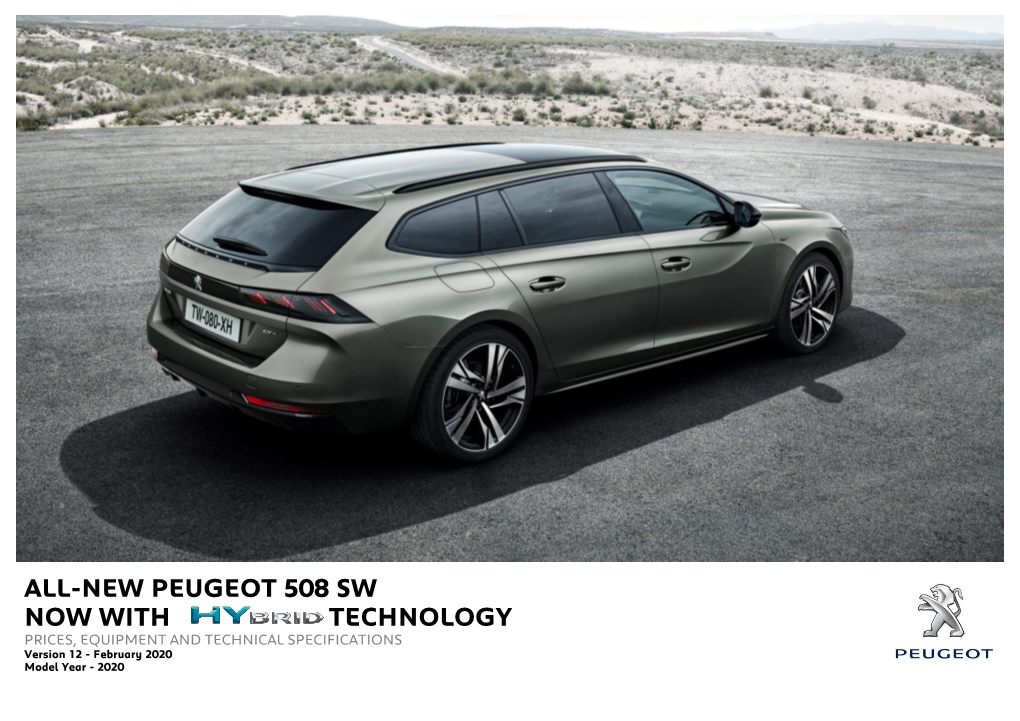 All-New Peugeot 508 Sw Now with Technology