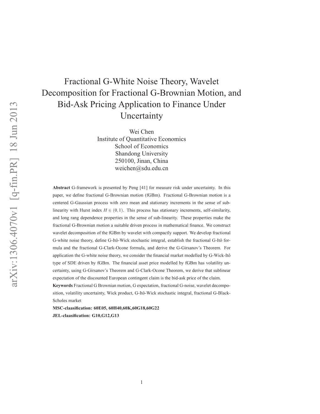 Fractional G-White Noise Theory, Wavelet Decomposition For