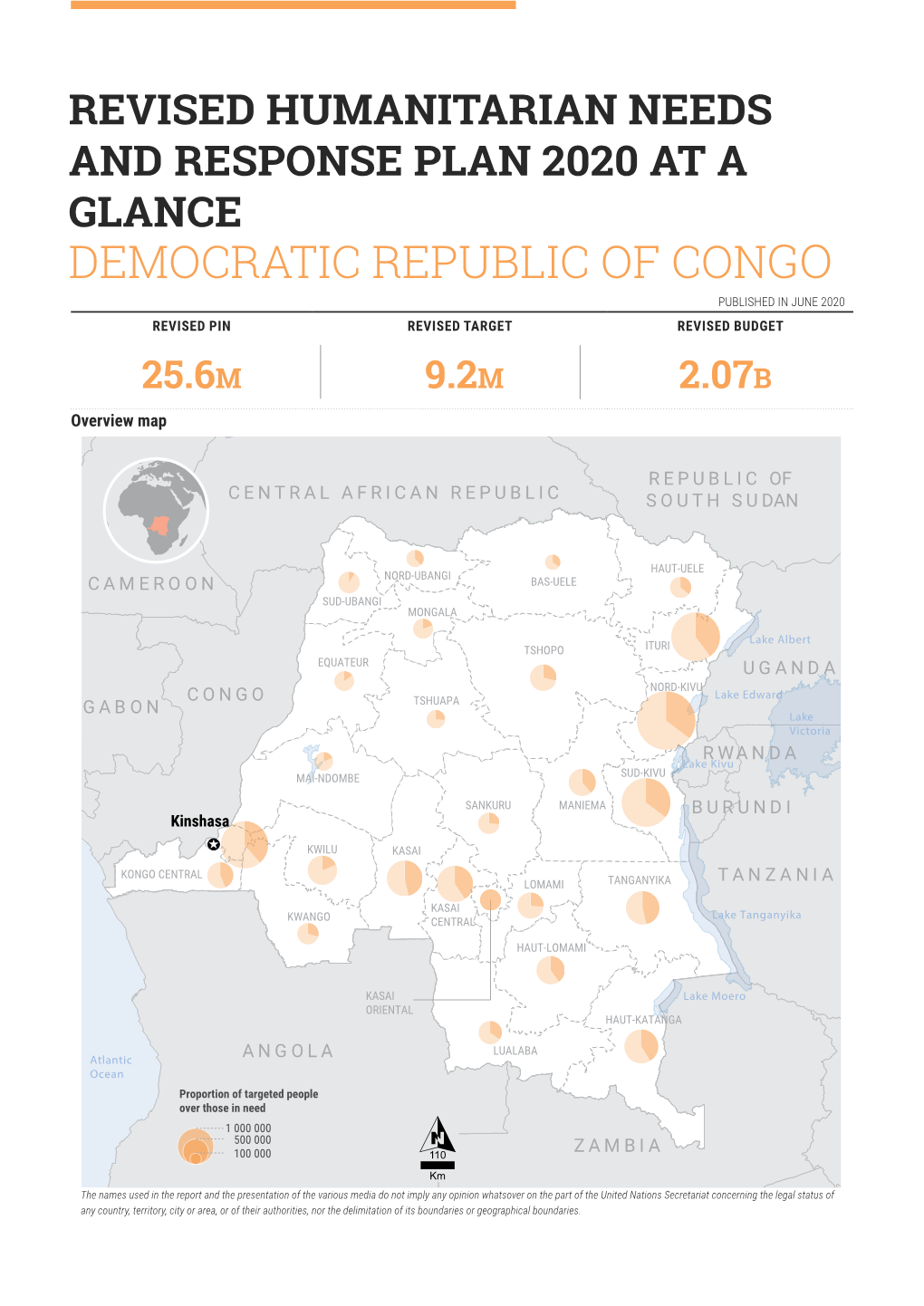 Democratic Republic of Congo Published in June 2020 Revised Pin Revised Target Revised Budget