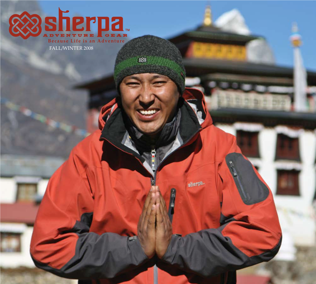 Sherpa Adventure Gear Fall/Winter 2008 Catalog