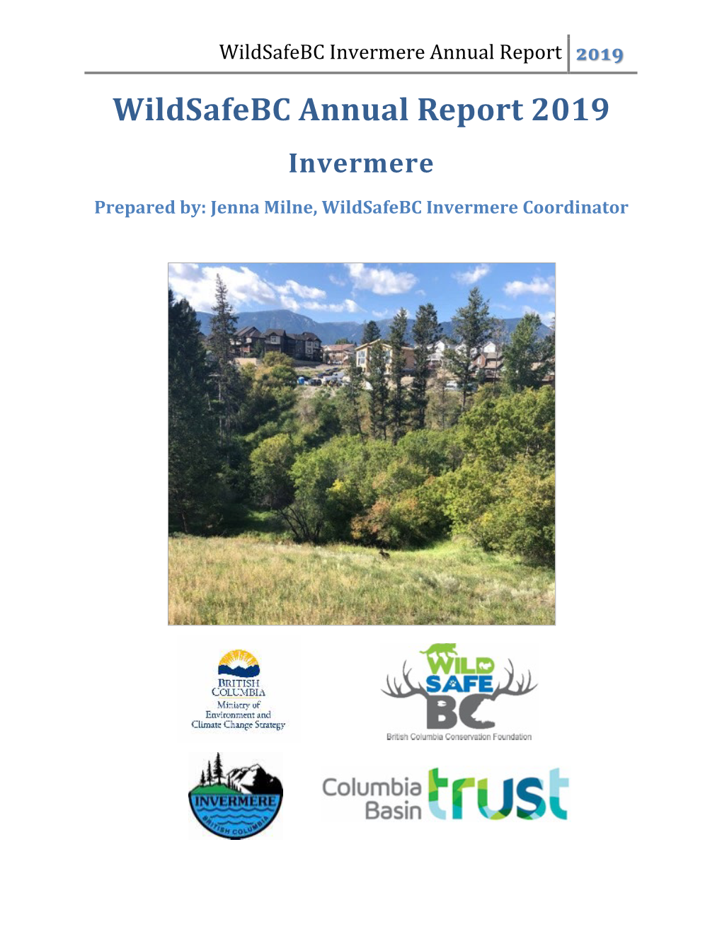 Wildsafebc Invermere Annual Report 2019